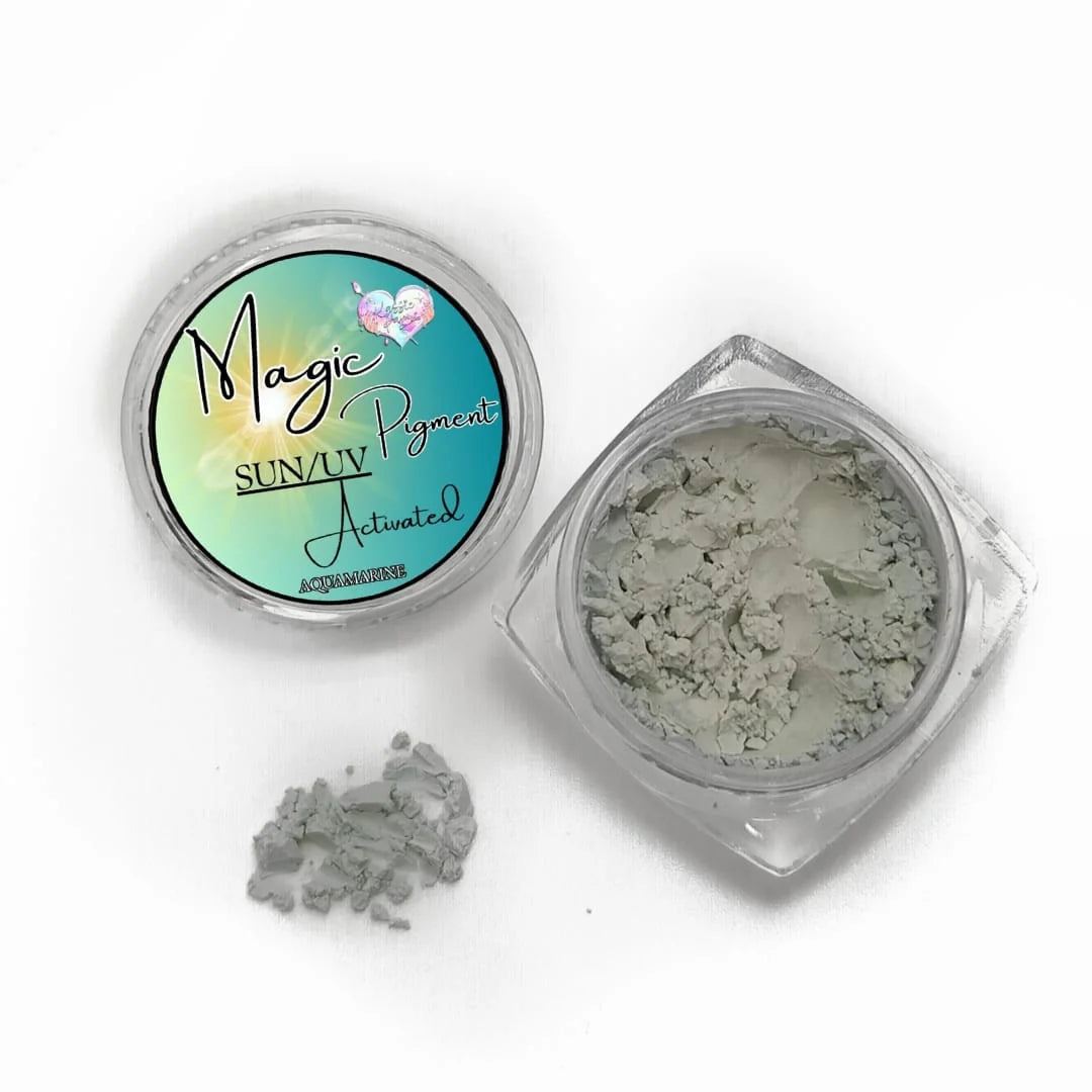 'SUNBEAM' MAGIC COLOR CHANGING PIGMENT (SUN/UV) - AQUAMARINE