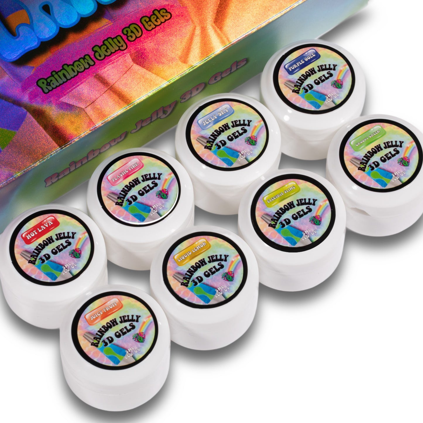 “LAVA LAND” (RAINBOW JELLY) TRIPPY GEL COLLECTION