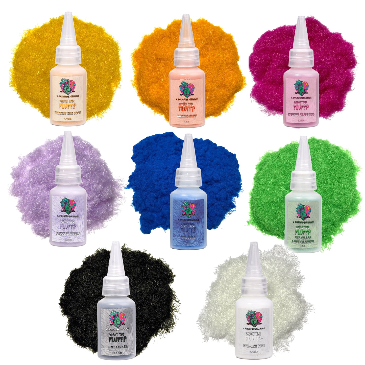 WHAT THE FLUFF? SERIES 2 COLLECTIONS polishedbykimmie x nailzbydev