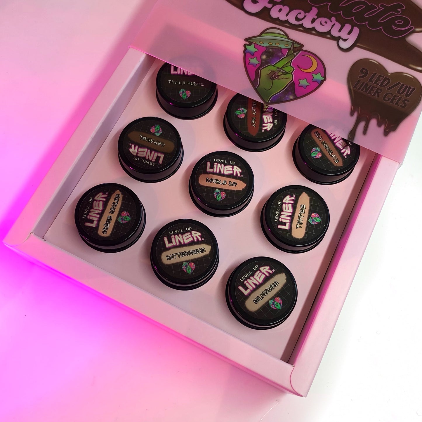 “CHOCOLATE FACTORY” LINER GEL COLLECTION