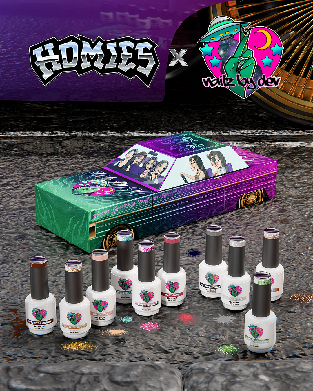 HOMIES x NAILZBYDEV GEL COLLECTION – NAILZ BY DEV