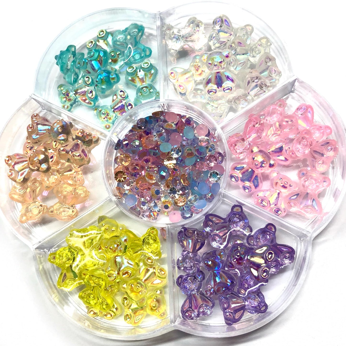 IRIDESCENT GUMMY BEAR CHARMS