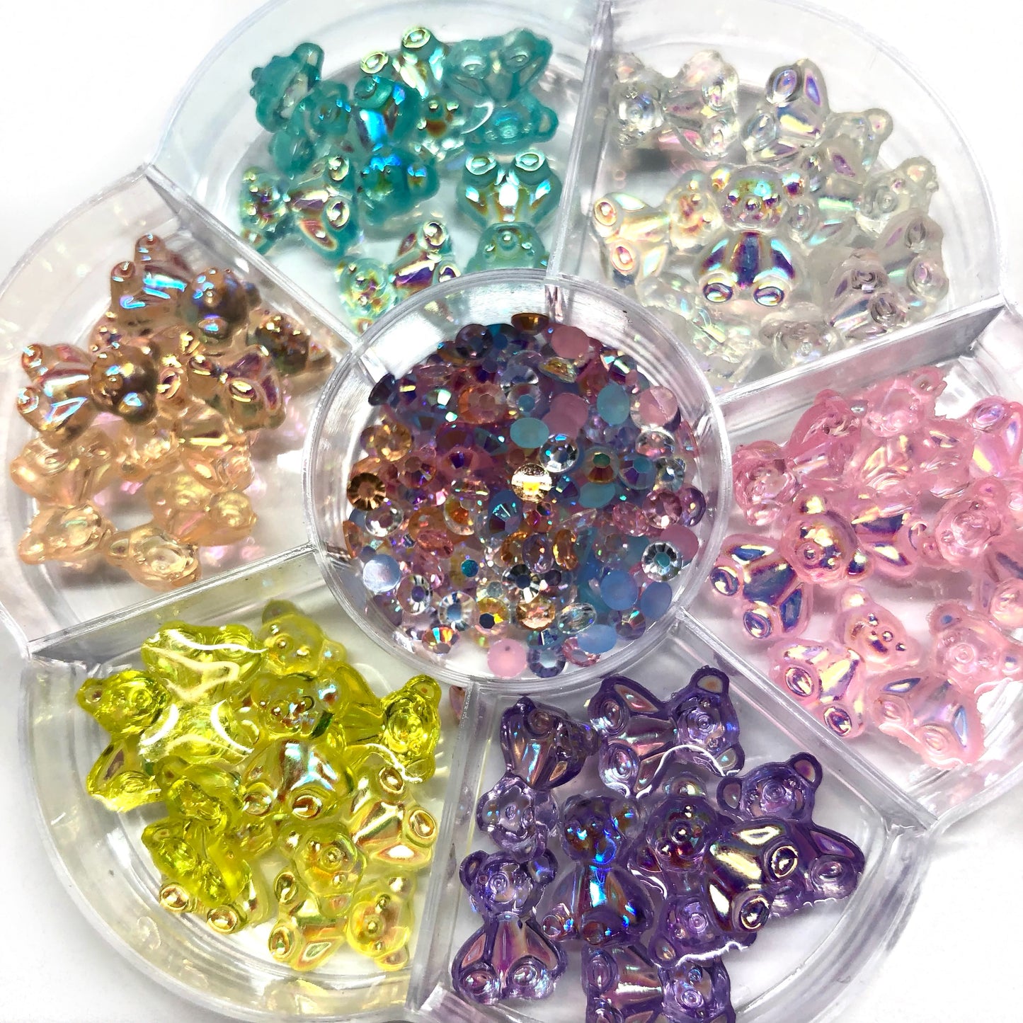 IRIDESCENT GUMMY BEAR CHARMS