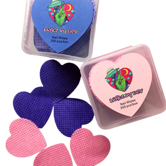 HEART NAIL WIPES