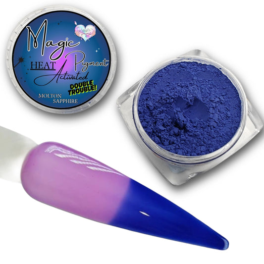 DOUBLE TROUBLE COLOR CHANGING PIGMENT- MOLTON SAPPHIRE