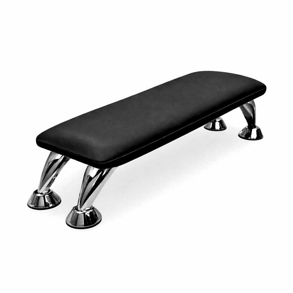 EMBOSSED DESIGNER-STYLE NAIL ARM REST – PINK / BLACK