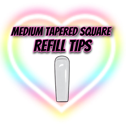 QUICKIE REFILL TIPS- MEDIUM TAPERED SQUARE