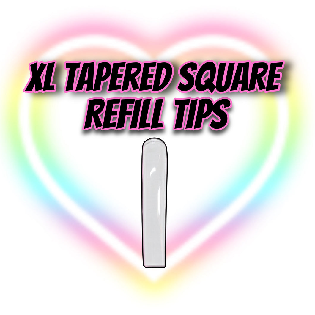 QUICKIE REFILL TIPS- XL TAPERED SQUARE