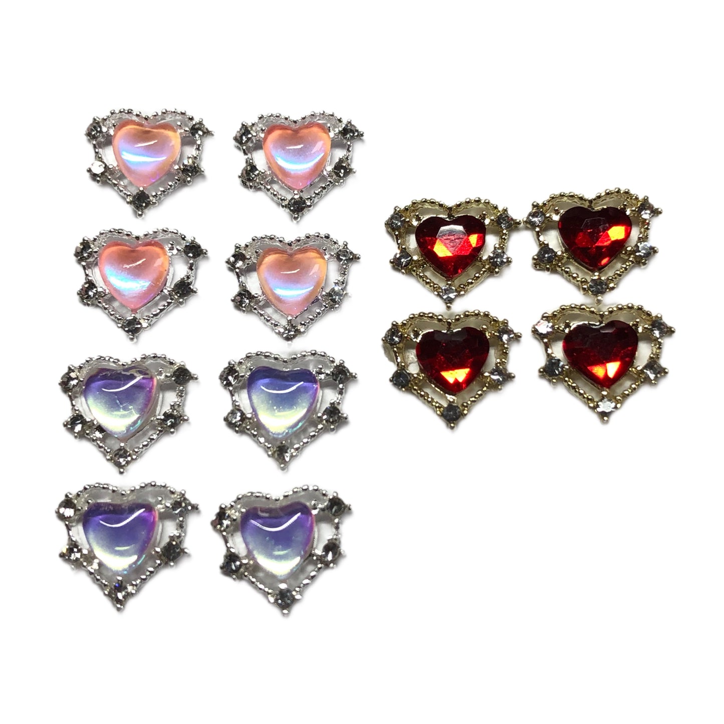 PEARL HEART CHARMS