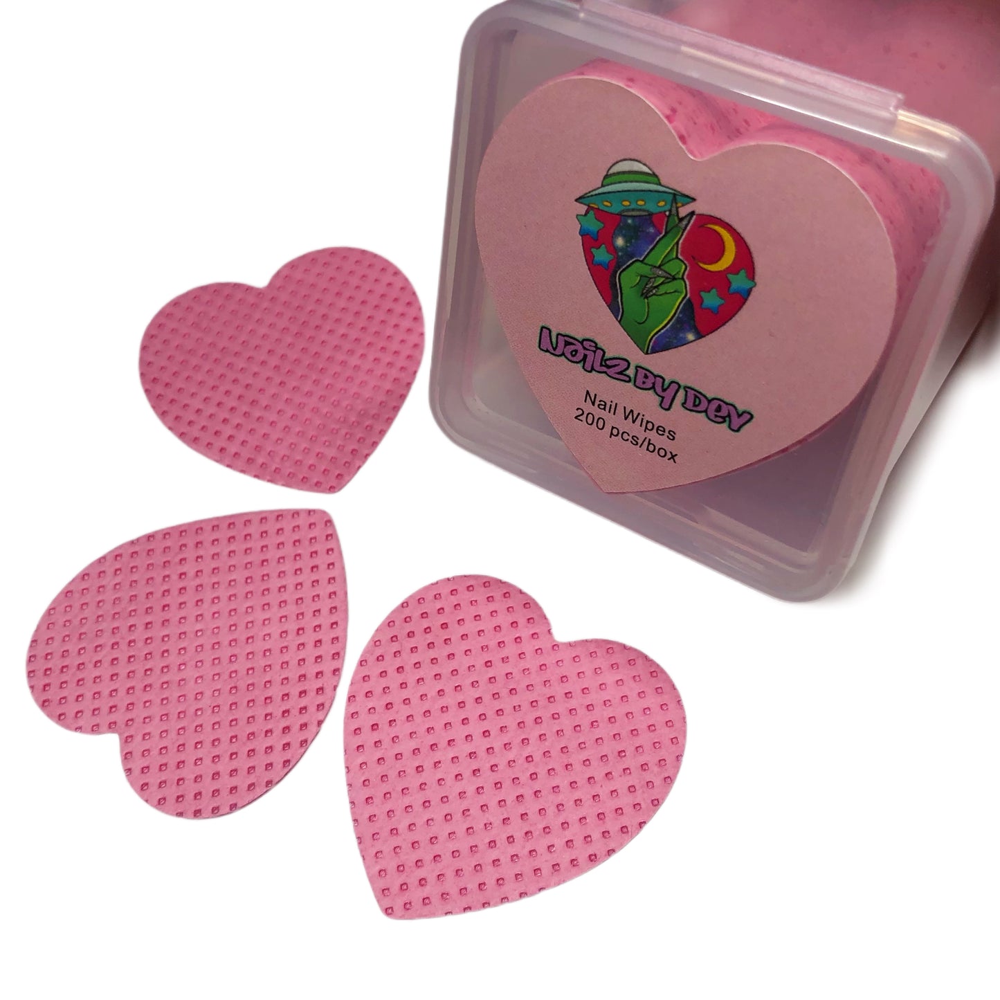 HEART NAIL WIPES