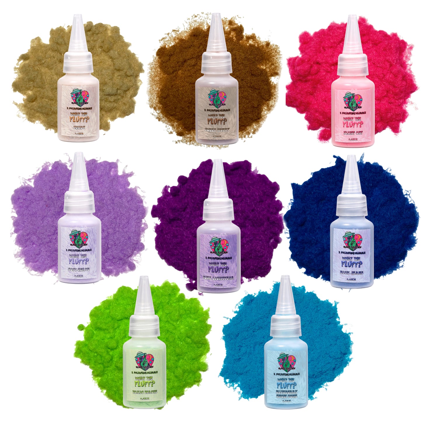 WHAT THE FLUFF? SERIES 2 COLLECTIONS polishedbykimmie x nailzbydev