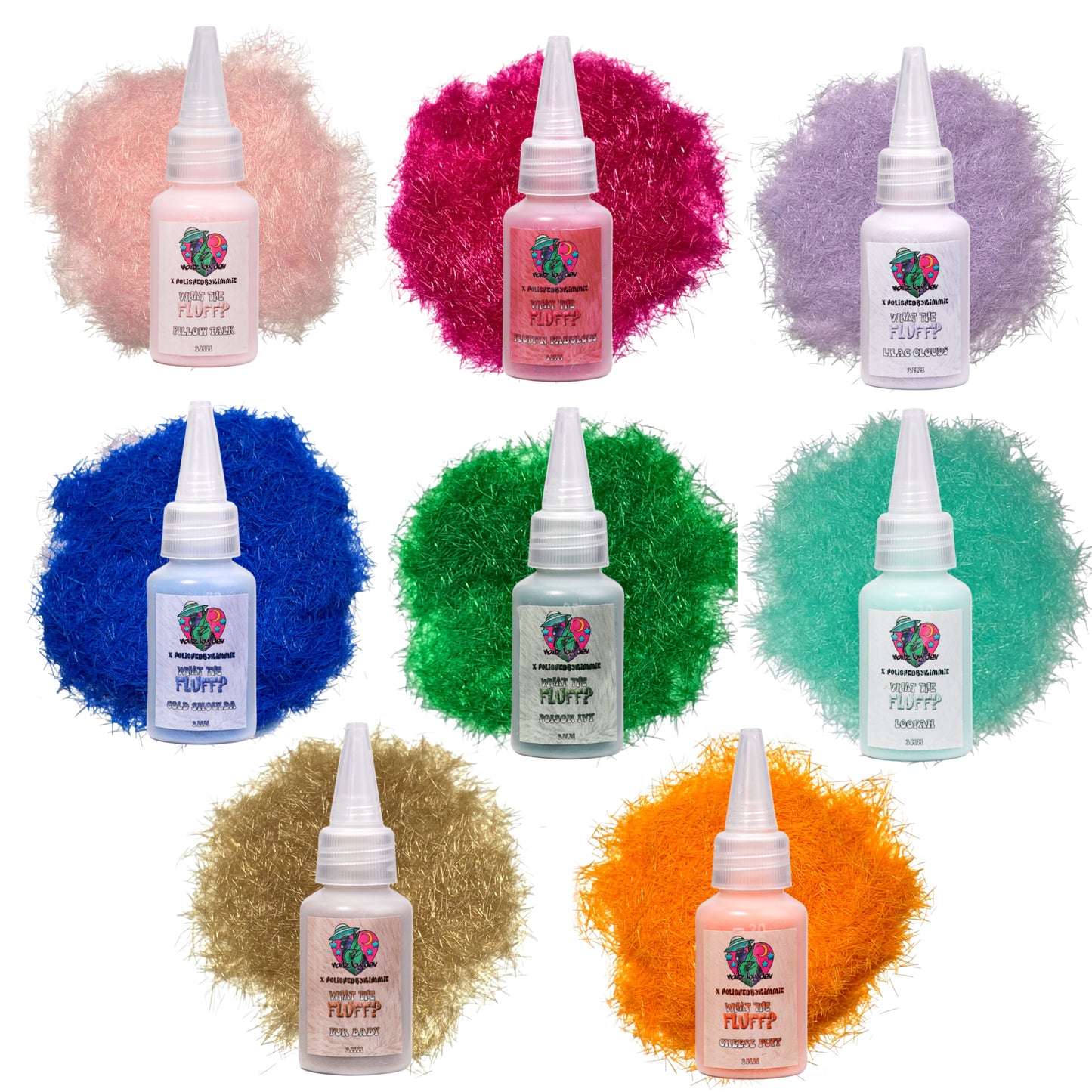 WHAT THE FLUFF? SERIES 2 COLLECTIONS polishedbykimmie x nailzbydev