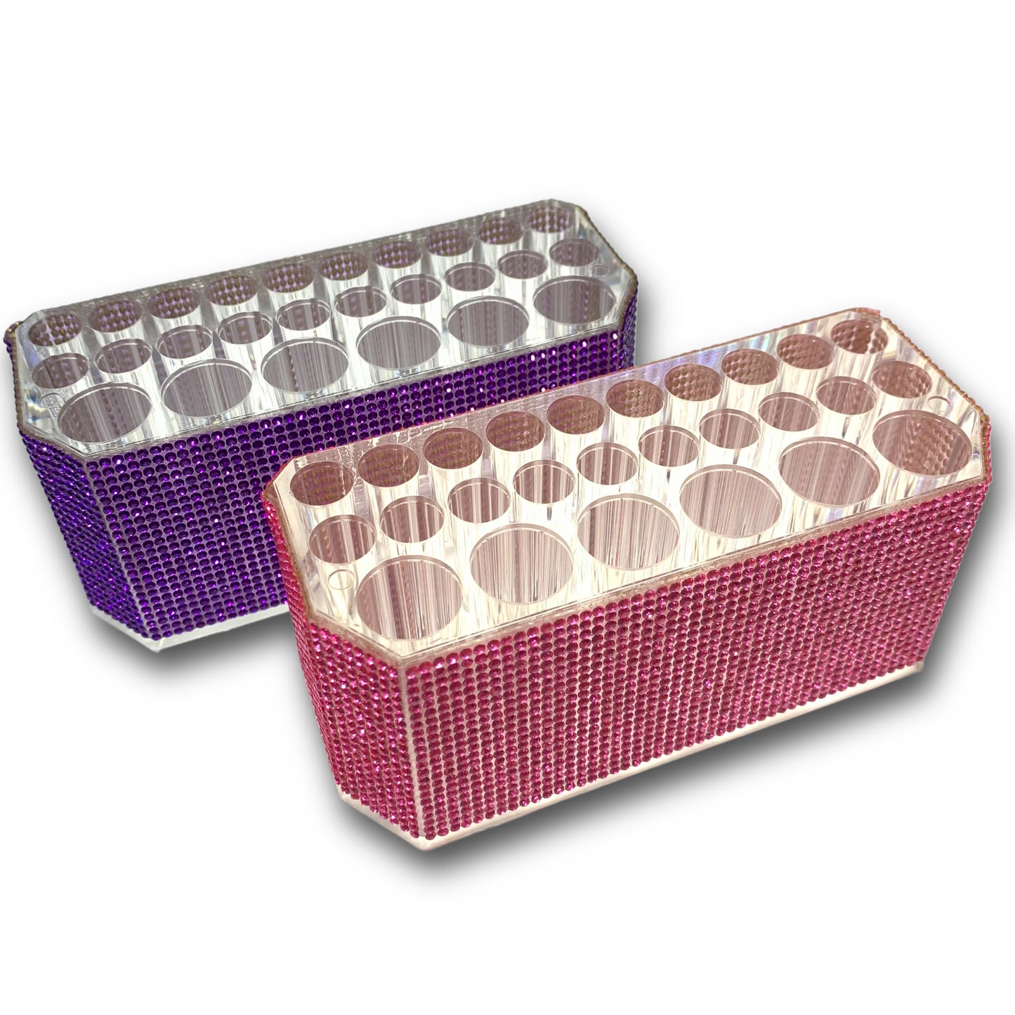 CRYSTAL BLING BRUSH HOLDER