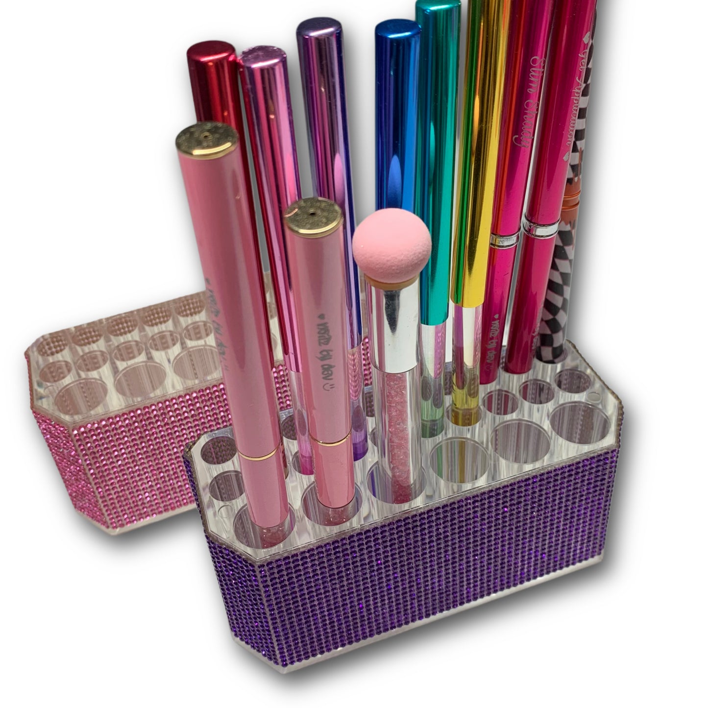CRYSTAL BLING BRUSH HOLDER
