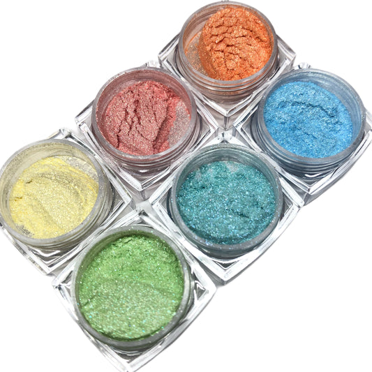 6 AURORA CHROME POWDERS