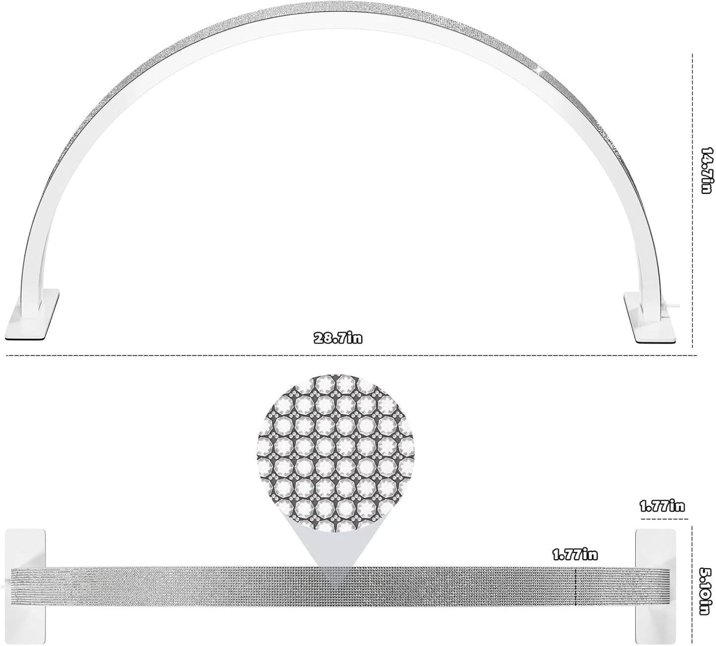 BLING MOON LAMP – DIMMABLE LED ARC DESK LIGHT (MULTIPLE COLORS)