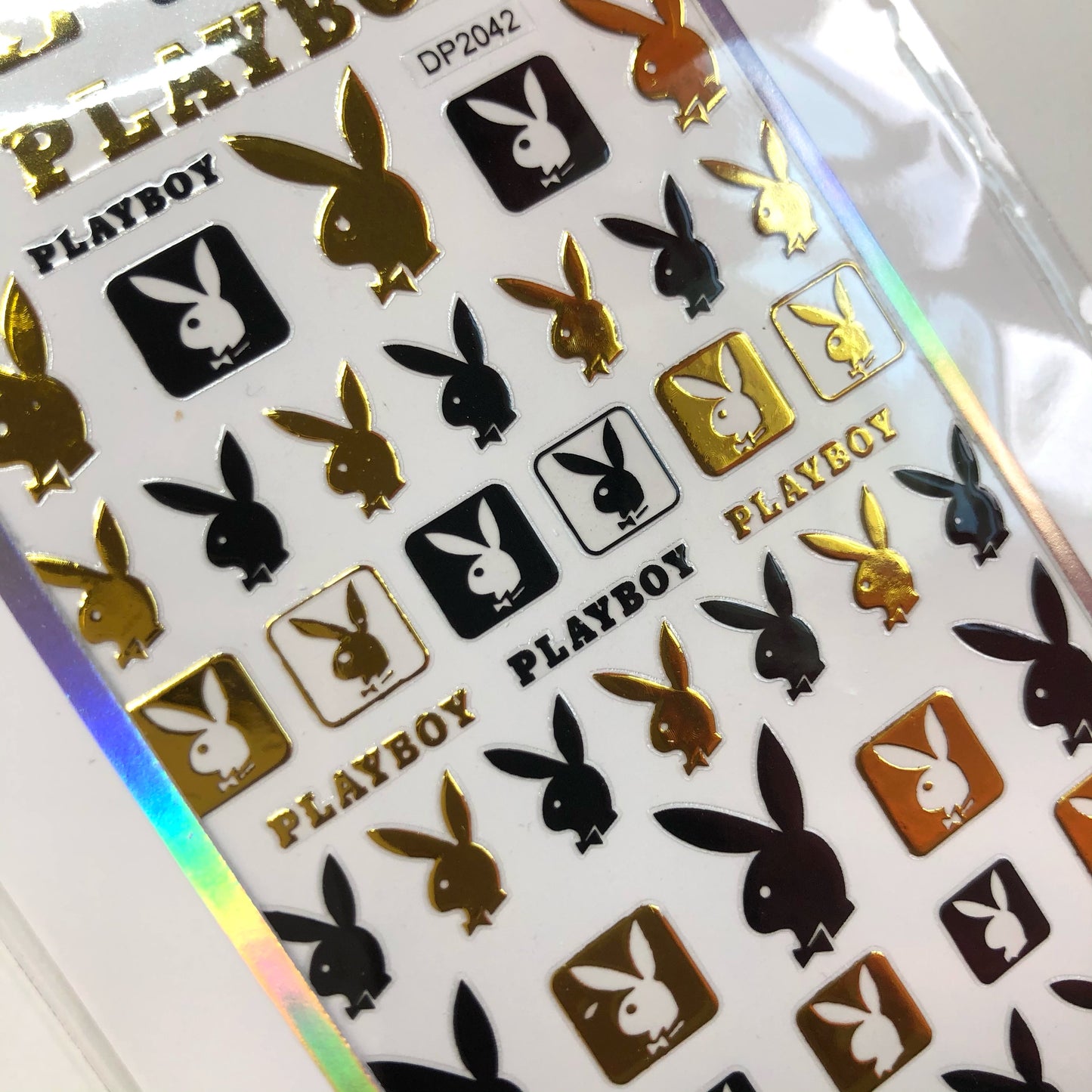 BUNNY BLACK&GOLD STICKERZ