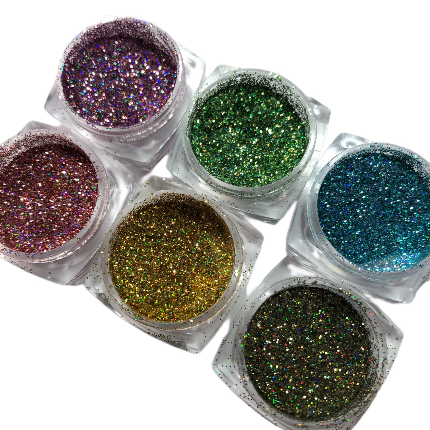 6 PIECE HOLO GLITTER