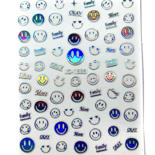 HOLO SMILEY STICKERZ