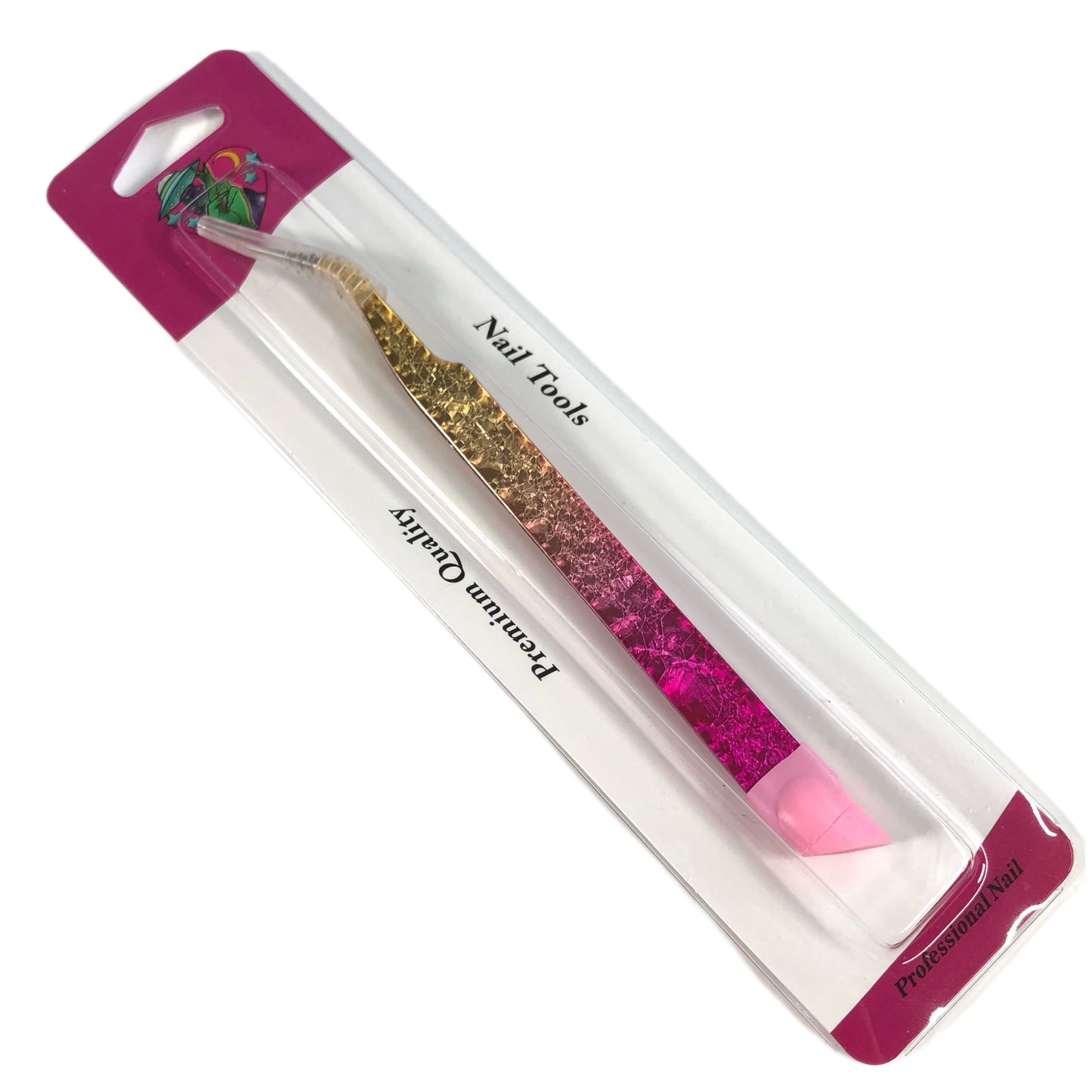 PINK/GOLD DECAL TWEEZER