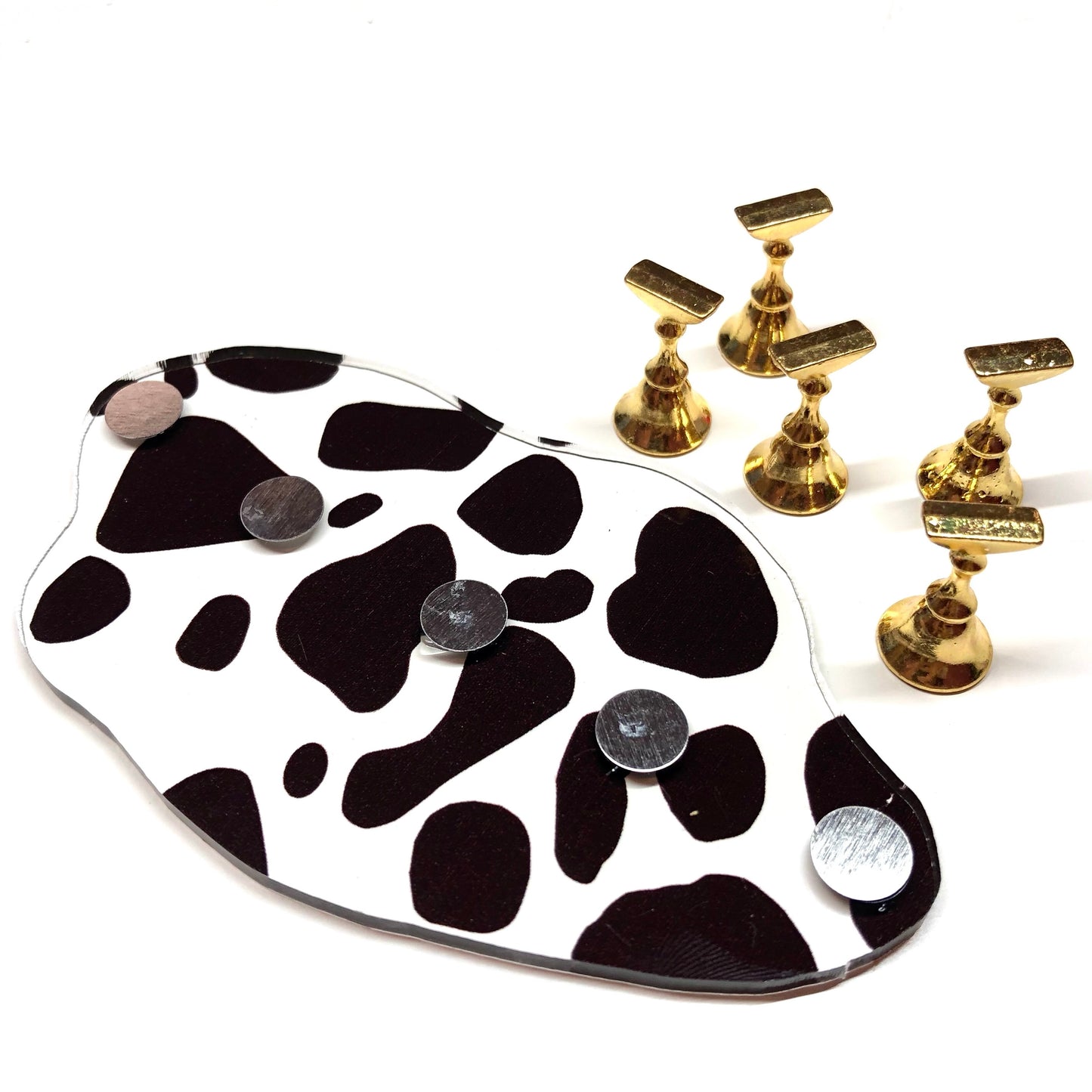 COW PRINT NAIL DISPLAY